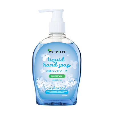 สบู่เหลวล้างมือ กลิ่นพิ้งค์ซากุระ 225ml สีฟ้า