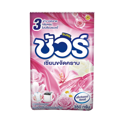 SURE DETERGENT POWDER-PINK 350G